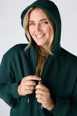 Sweat zippé avec capuche