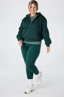 Sweat zippé avec capuche