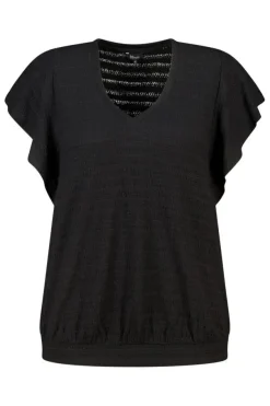Top avec manches papillon