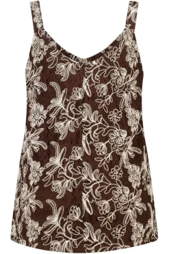 Top crochet avec imprimé floral