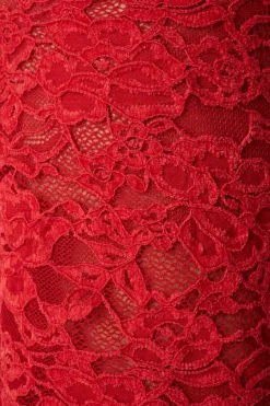 Top en dentelle à col en V