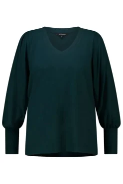 Top à manches bouffantes
