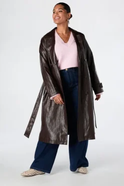 Trench coat à double boutonnage