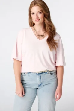 T shirt avec col en V