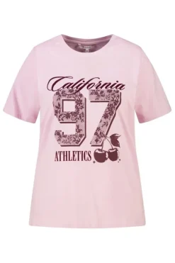 T shirt avec illustration en dentelle