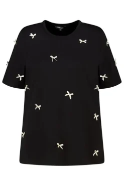 T shirt avec nœuds en satin
