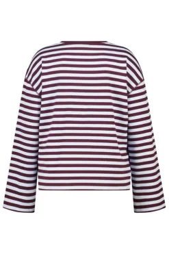 T shirt à manches longues rayé