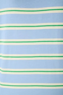 T shirt rayé avec texte