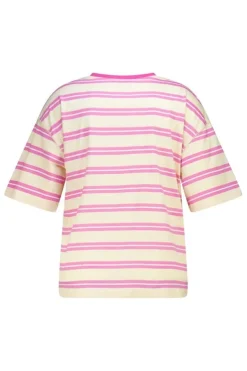T shirt rayé avec texte