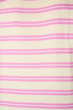 T shirt rayé avec texte