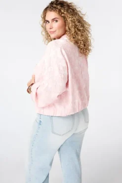 Veste bomber en jacquard