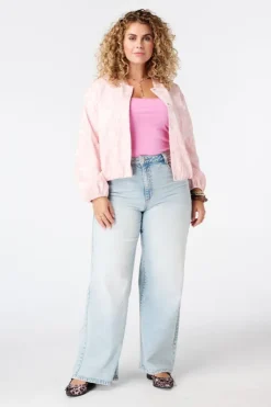 Veste bomber en jacquard