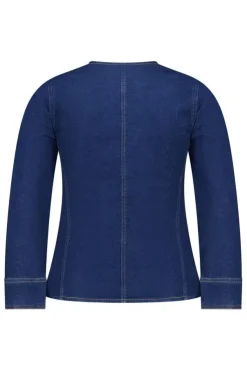 Veste en denim ajustée