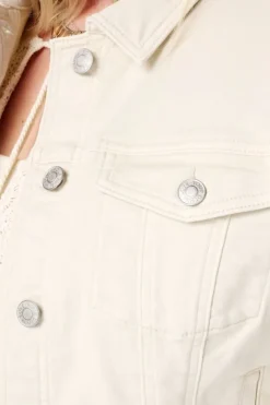 Veste en jean avec fermeture à boutons