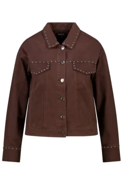 Veste en jean à clous