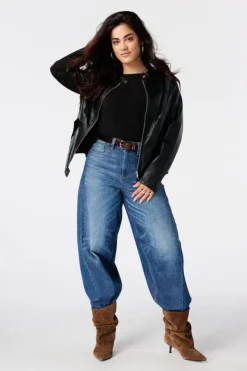 Veste en similicuir