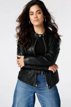 Veste en similicuir