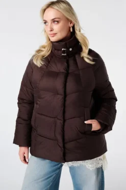 Veste matelassée à col montant