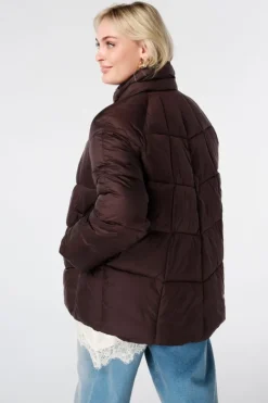 Veste matelassée à col montant